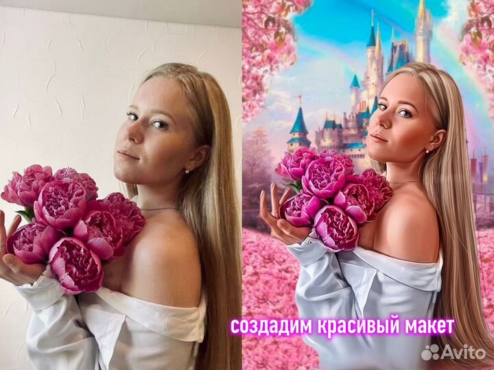 Портрет на холсте по фото на заказ Смоленск