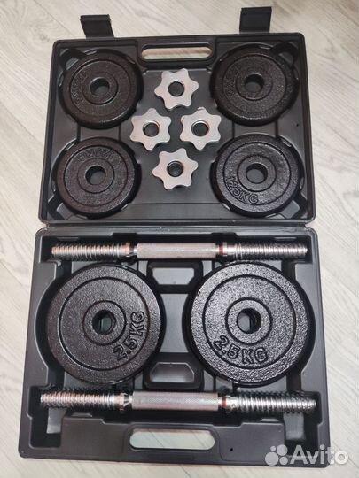 Гантели разборные 20 кг в кейсе Sundays Fitness