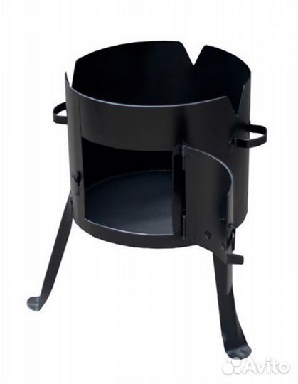 Печь с дверью под 8-10л казан 32см