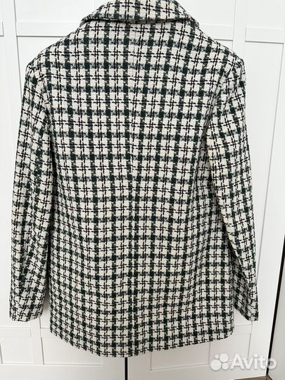 Твидовый жакет новый 42