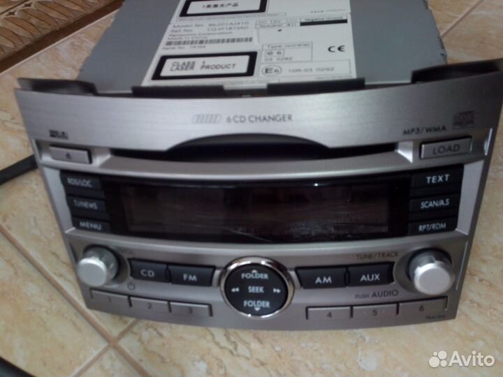 Автомагнитола Субару Outback mod. 86201AJ410