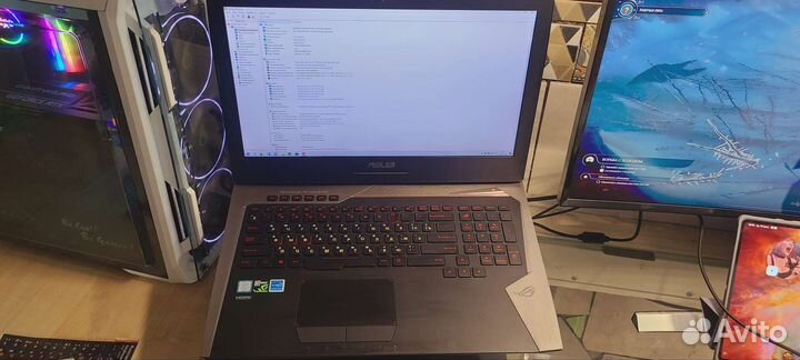 Игровой ноутбук asus ROG i7 oзу16gb GTX1070 SSD
