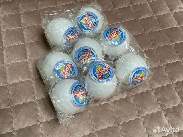 Шар из пенопласта 10 см комплект 8 шт