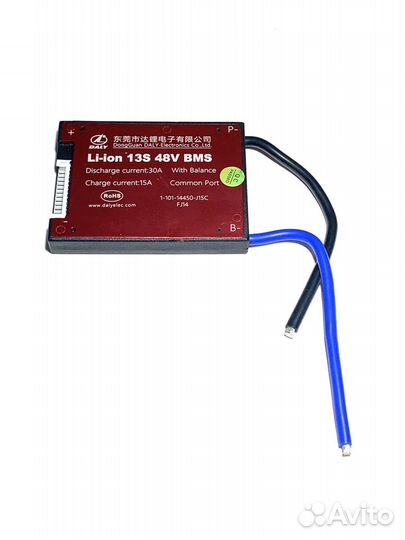 Плата контроля BMS Li-ion 13S 48V 30A DaLy