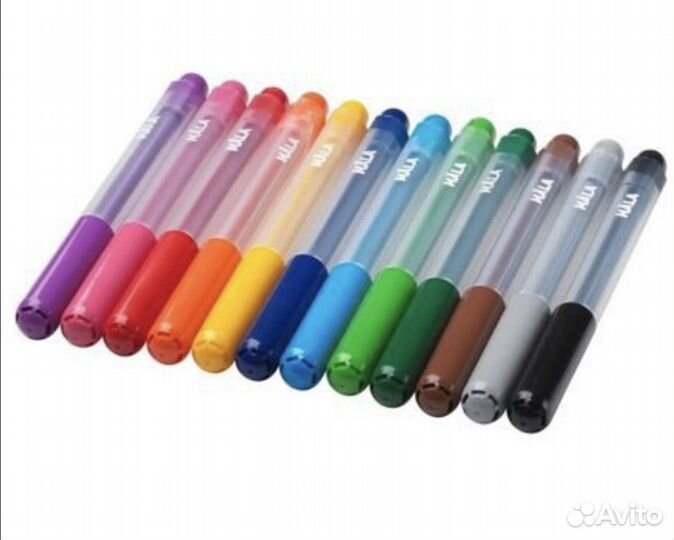 Цветная бумага mala икеа, фломастеры mala икеа