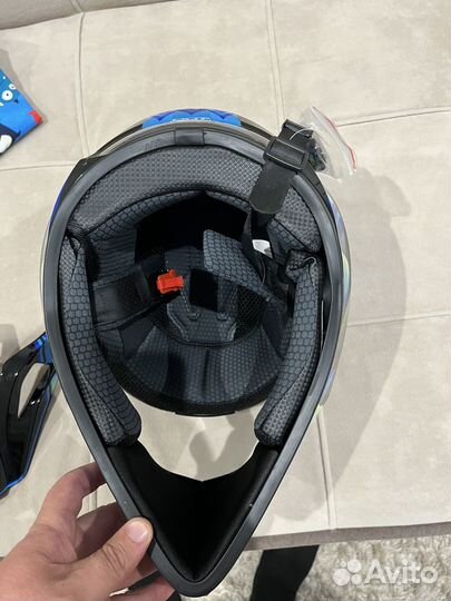 Мото шлем кроссовый