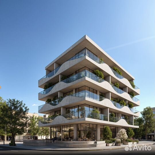 Визуализация Жилого комплекса и Торгового центра