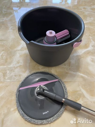 Набор для уборки York Roll&Up (швабра, ведро)