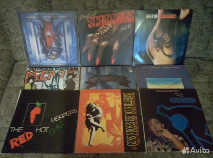 Винилы рок, поп