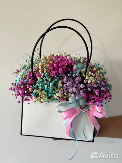 Сумочка с цветами на праздник