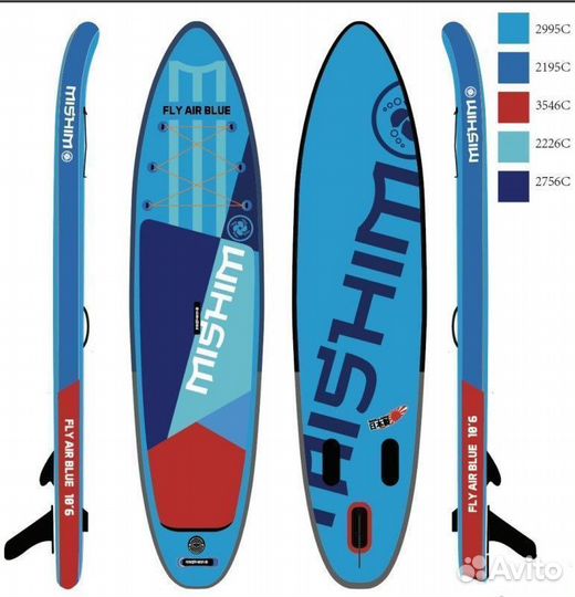 SUP (сап) Доска mishimo FLY AIR blue 11’ (335см)