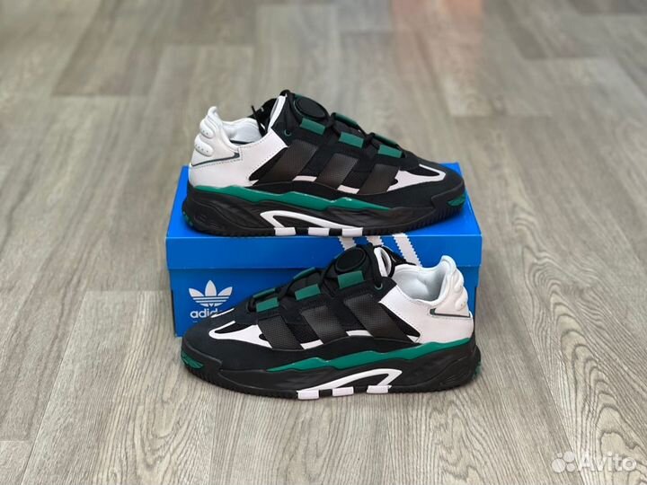 Кроссовки Adidas Niteball Black Green (36-45)