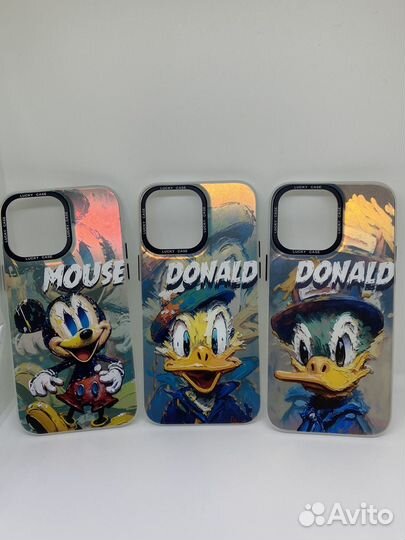 Чехол на iPhone 14 pro max Donald/Mouse