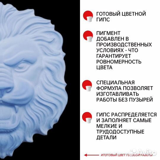 Гипс голубой универсальный 3класс