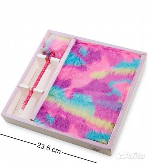 Блокнот с ручкой Радужный пушистик A2147344