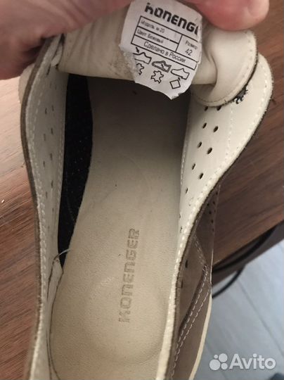 Konenger мокасины, ботинки 42-43новые