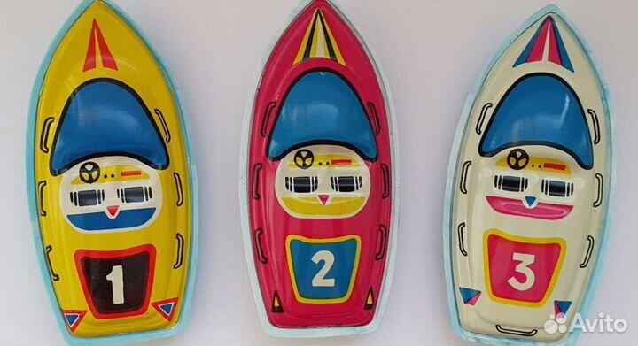 Игрушка СССР, катер, лодочка, кораблик