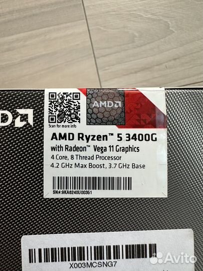Процессор amd ryzen 5 3400G