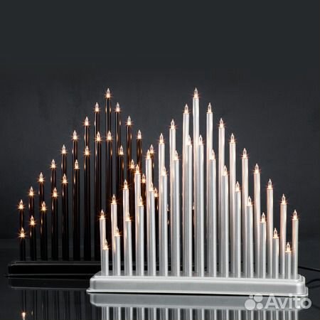 Новогодняя горка и лампочки