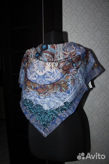 Лоскуты павловопосадские; шерсть, шелк, хлопок