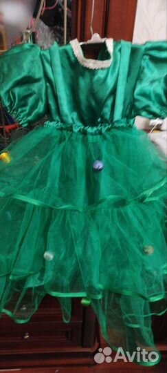 Новогоднее платье елочка 110/116