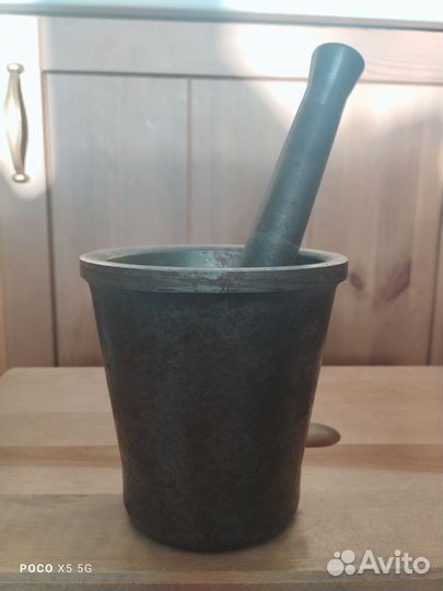 Ступка пестик чугун СССР