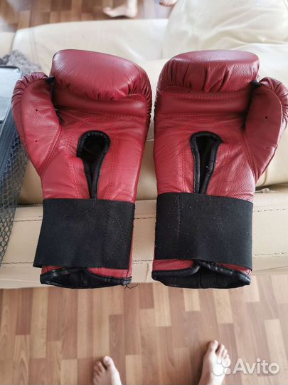 Боксерские перчатки 12 oz кожа