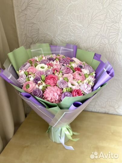 Букет из зефирных цветов