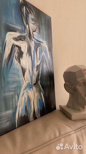 Интерьерная картина на холсте акрилом в наличии