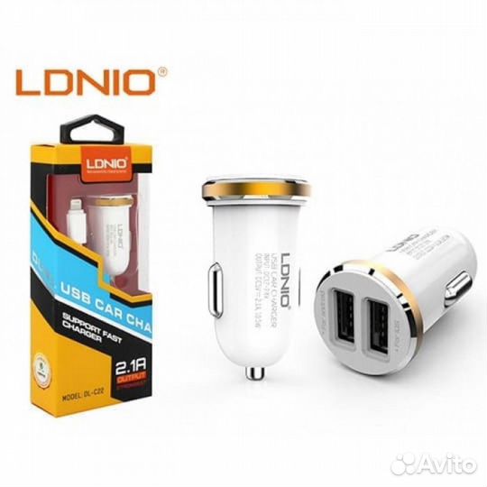 Азу ldnio C22 2USB + Lighting