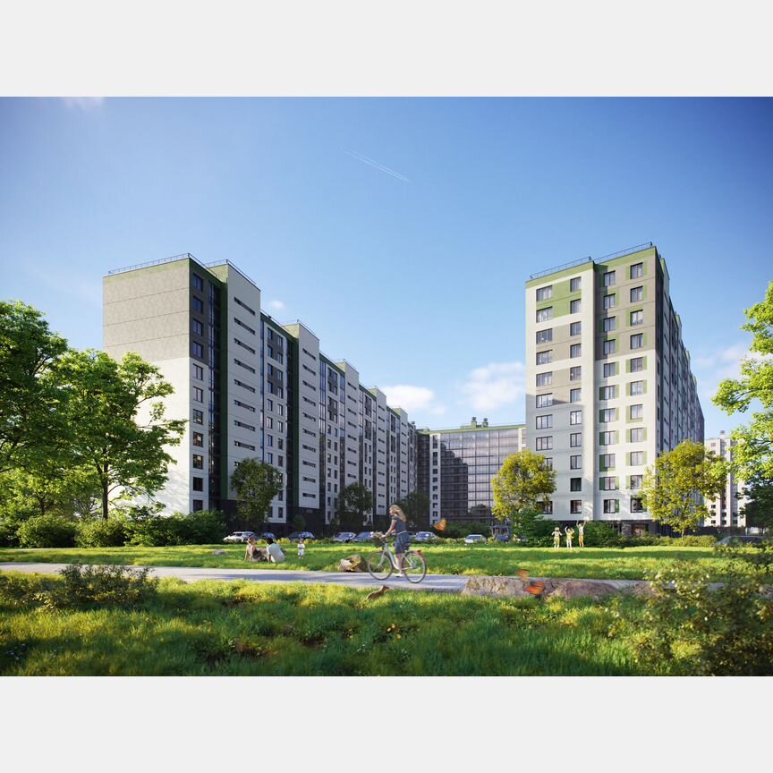 2-к. квартира, 59 м², 2/12 эт.