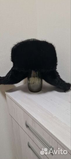 Норковая шапка мужская ушанка