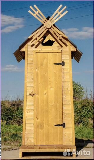 Дачный туалет деревянный KUU