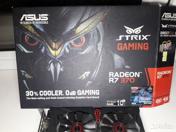 Видеокарта asus AMD Radeon R7 370 strix