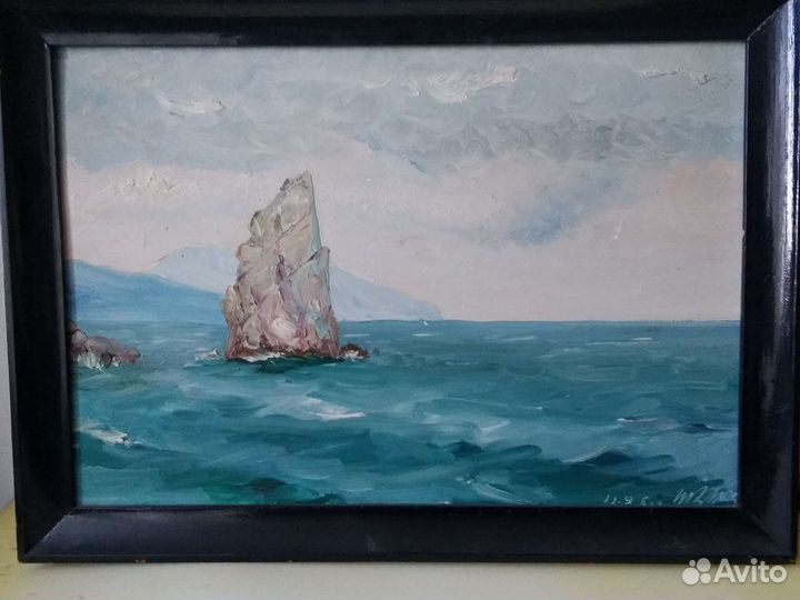 Рисунок в раме,картины СССР конец 60 х