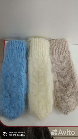 Вязанные варежки ручной работы