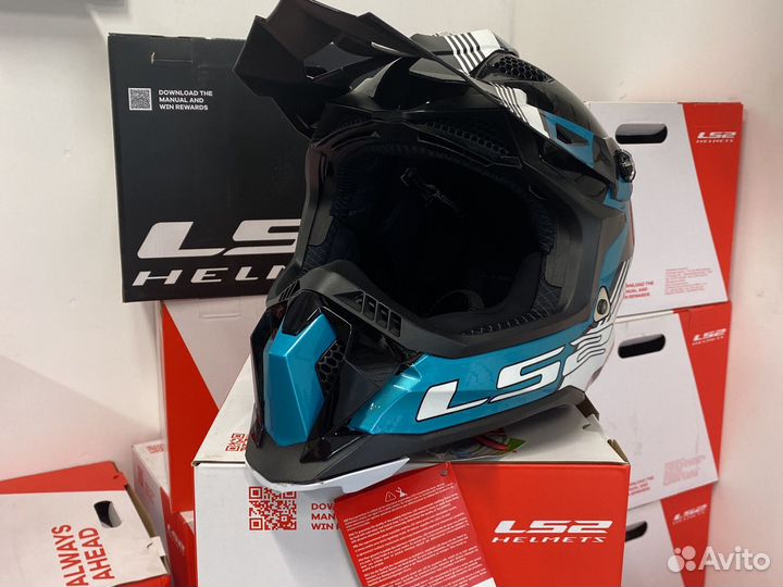 Шлем кроссовый LS2 MX700, XL, M, L