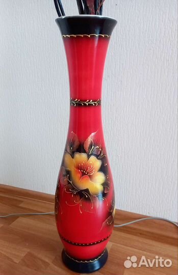 Ваза напольная с цветами