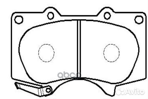 Колодки тормозные, передние (Старый CKT36) GK1050
