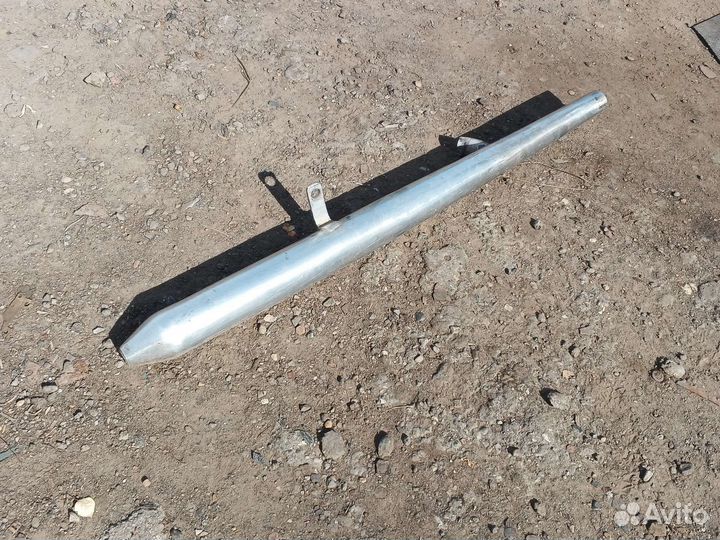 Правый кастомный глушитель из нержавейки Урал