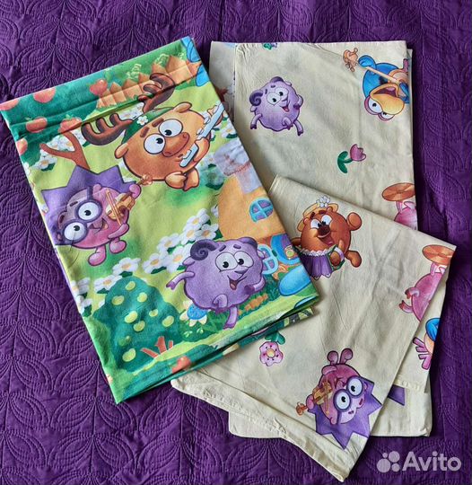 Постельное белье Смешарики, 1-сп