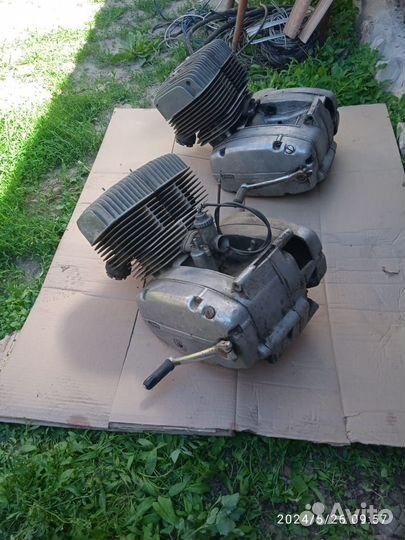 Мотоцикл под восстановление, двигатель Ява