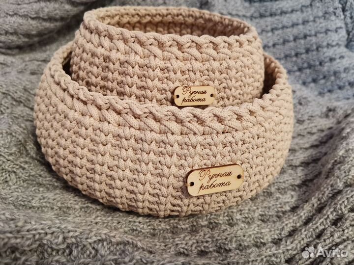 Набор корзинок ручной работы