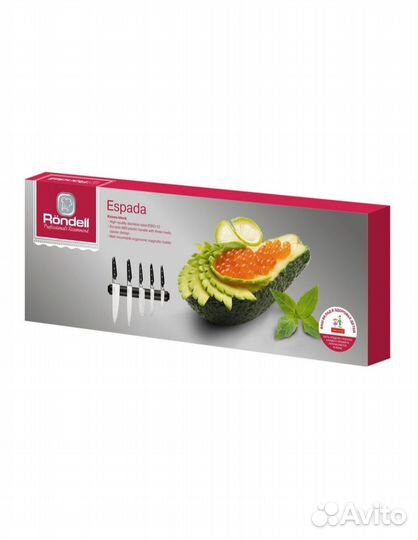 Набор кухонных ножей rondell espada