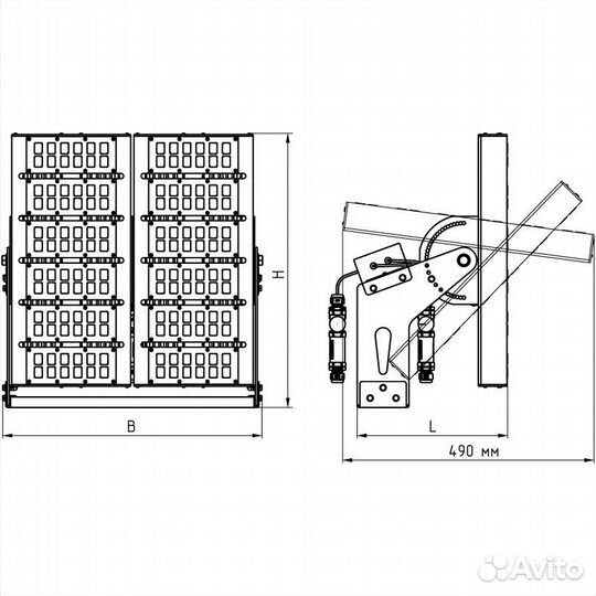 Светильник до16-480-111 Galaxy RA 750