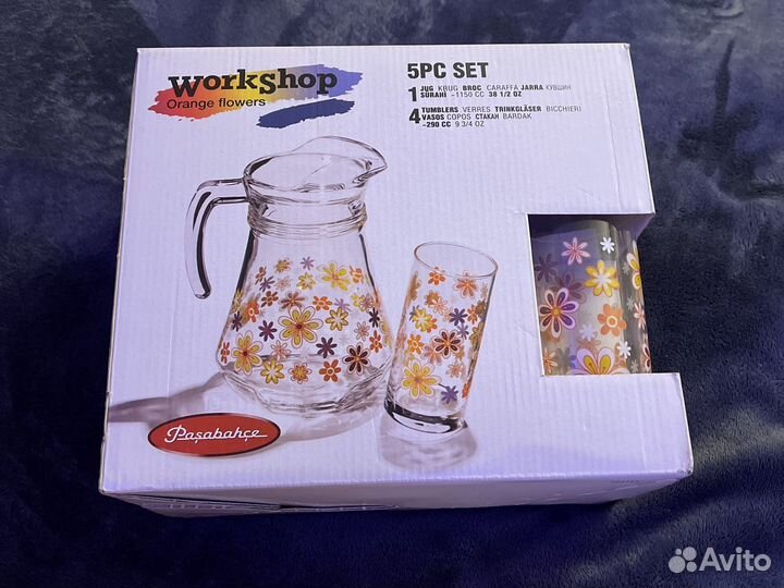 Набор кувшин и стаканы