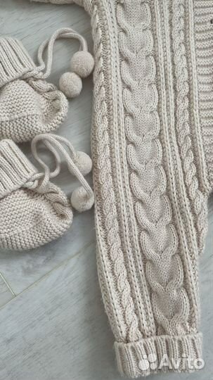 Комбинезон детский + шапка + пинетки