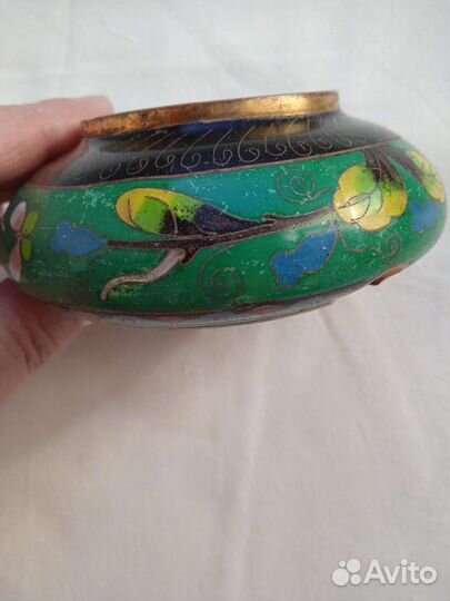 Пепельница эмаль ретро