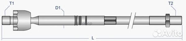 Тяга рулевая Audi A3 VWN golf V / touran vo-ax