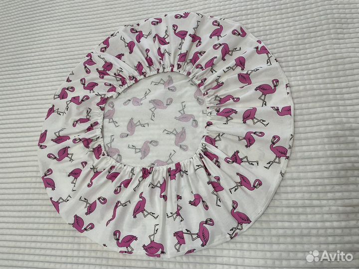 Простынь на резинке круглая новая